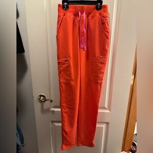 Figs Women's Skinny Pants in Bright Orange